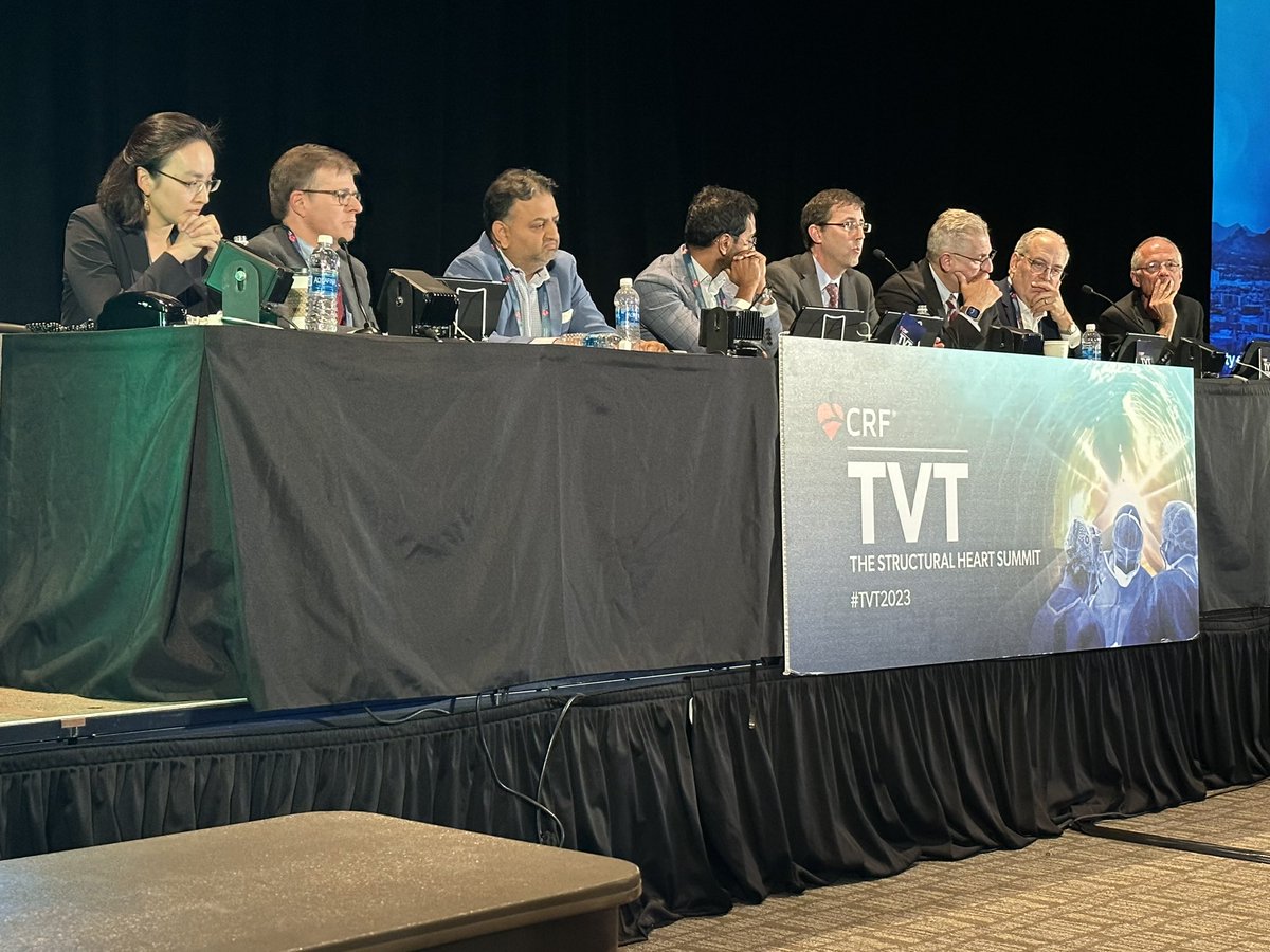 Awesome to get to see @Drdevignair presenting at #TVT2023 about the past, present, and future of LAAO at the FDA Town Hall rounding out this all-star panel in the #LAAO game! @crfheart @DeeDeeWangMD #ArrhythmiaResearchGroup #EPeeps @DrBridgetLee @kirollosgabrah