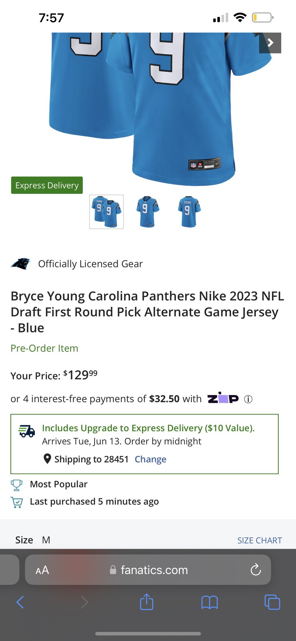 Mikey on Twitter "Hey Fanatics, I notice I can currently order a