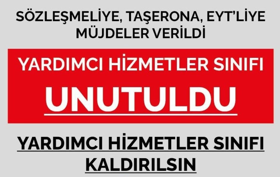 _zehirAsk's tweet photo. Yardımcı hizmetler sınıfı çağ dışı bir şey #KALDIRILMALI.
#YHSSizeNeYaptı .............. https://t.co/xlpoeT41Or
