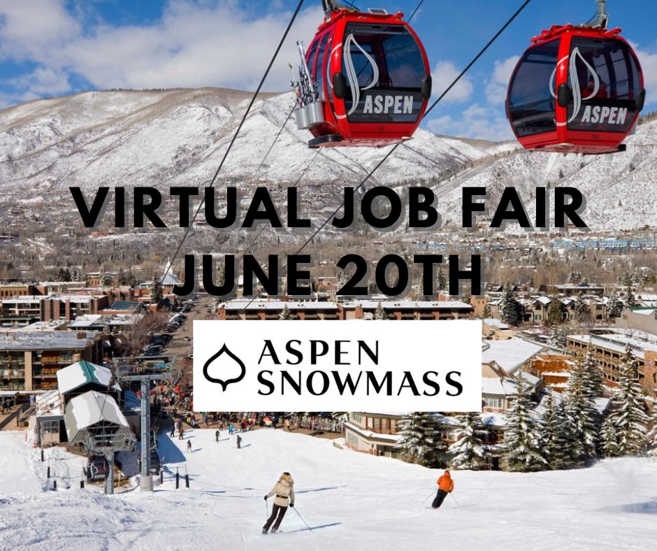Are you a full time Uni/Tafe College student and interested in spending your summer break on the ski slopes in the USA?  

Aspen Snowmass in Colorado have a Virtual Job fair June 20th.   

Check them out jobs.ccusa.com/wh/jobs/aspen-… 

Don't miss out! Head to our Website to apply!