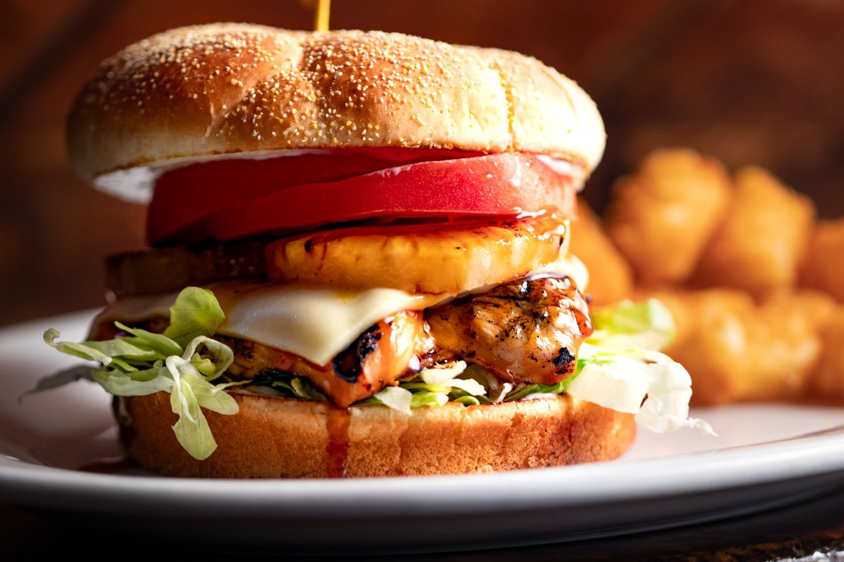 Our Pineapple Burger: a staff favorite, let us know what you think!