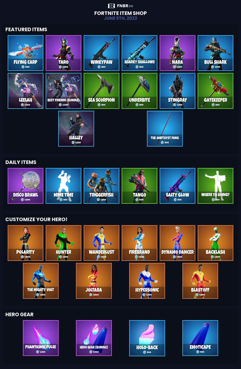 Fortnite Leaks & News on Twitter "Fortnite Daily Item Shop Friday