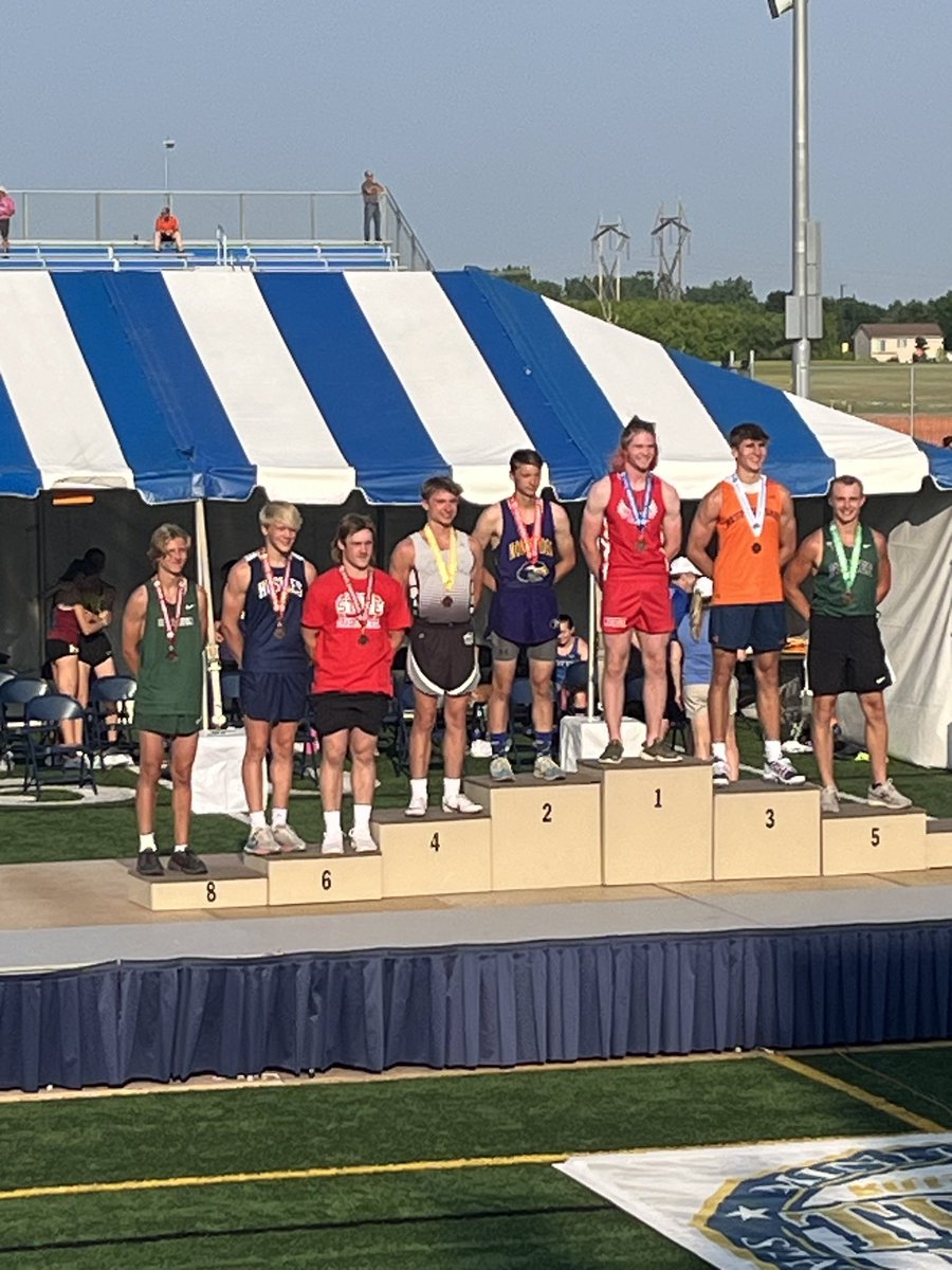 Congratulations Nicklaus! You are All-State! He tied for 6th in the Pole Vault clearing 12’9”