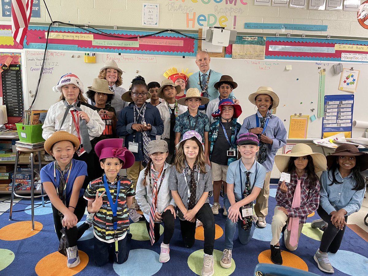 So we had #WhatsUpWednesday today on Thursday and this third grade thought it would be cool to dress like me… so here we are. @bfes_ltps #bfrocks