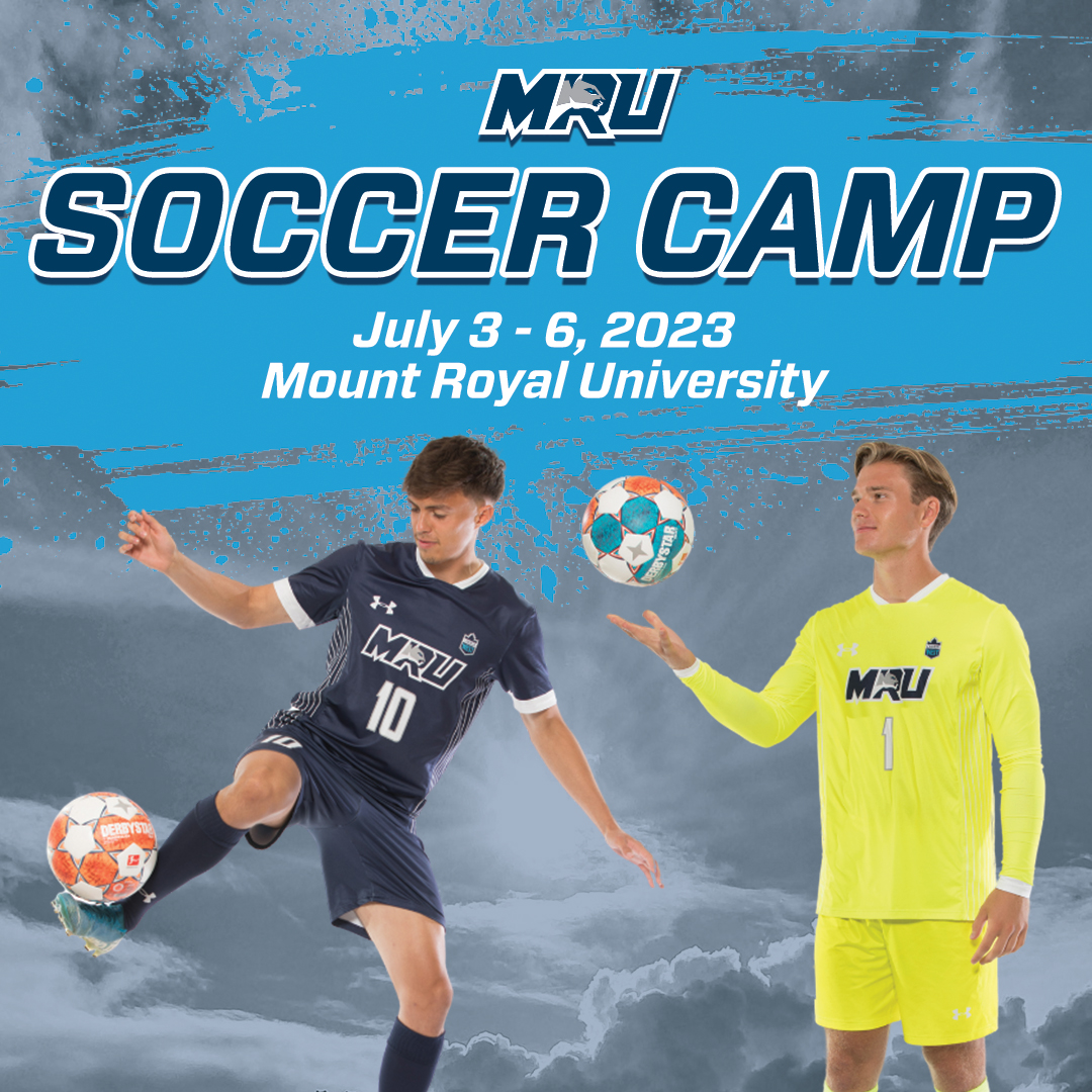 Our annual Summer ID Camp is coming up from July 3-6. ⚽️☀️

All genders born between 2006 &amp; 2012 can register at mrucougars.com/soccercamps

Led by MRU’s coaching staff and players, it's all about fun and creating a pathway to university athletics.

$275.00 + GST