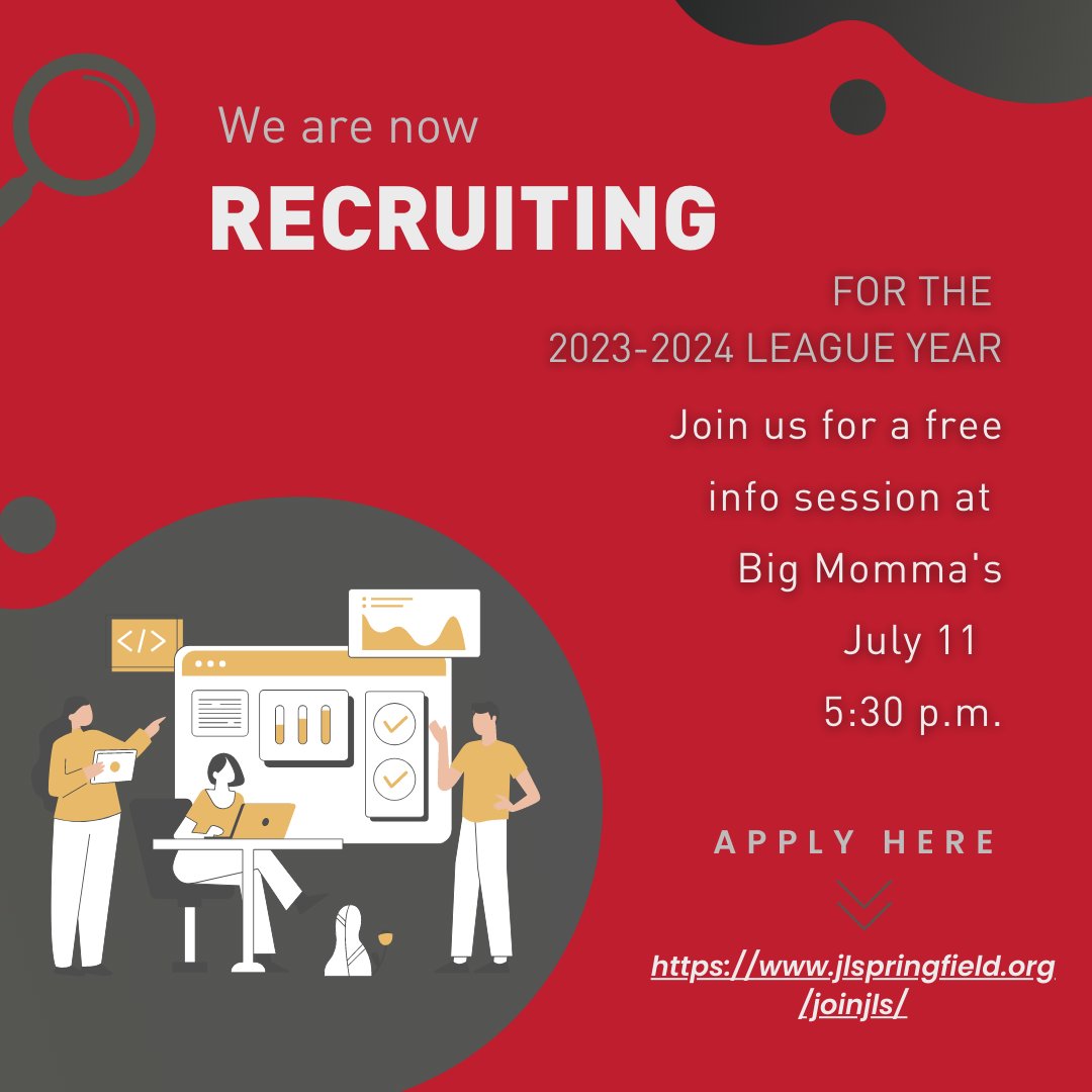 JLSGF's tweet photo. We're hosting a recruiting event, July 11 @ Big Momma's on C-Street. 5:30 p.m. No cost or obligation! Hope to see you there. https://t.co/wKbADtqghS