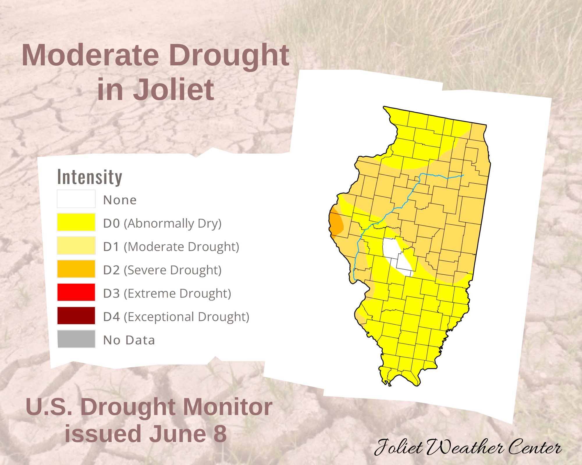 Joliet Weather Center on Twitter "The latest report from the U.S. Drought Monitor shows Joliet