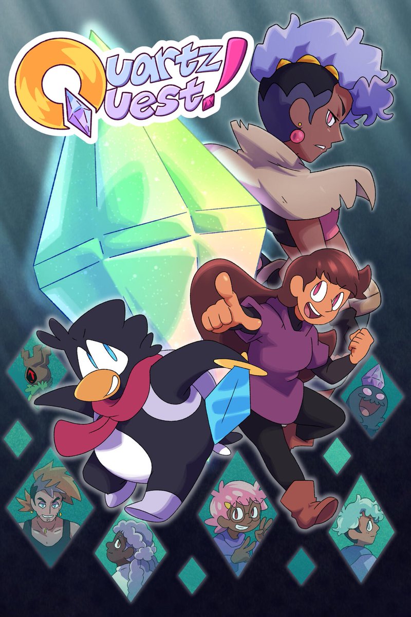 quartz_quest's tweet image. ✨New Poster✨
Here is the full series poster for Quartz Quest. Lyra and Snobelly’s adventures have just begun, there are many friends and foes they haven’t met yet.
#indieanimation