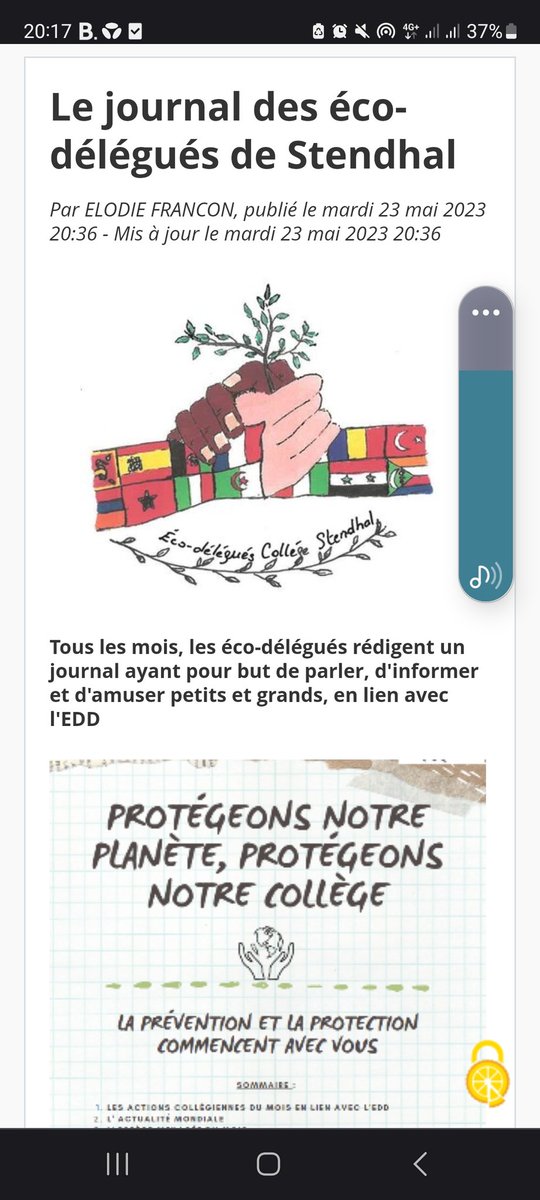 Les eco-délégués du collège Stendhal font leur journal. A lire sur l'ENT du collège. Merci à eux et à leur professeur #Edd #développementdurable @actoulouse @CiteEduToulouse @DSDEN31