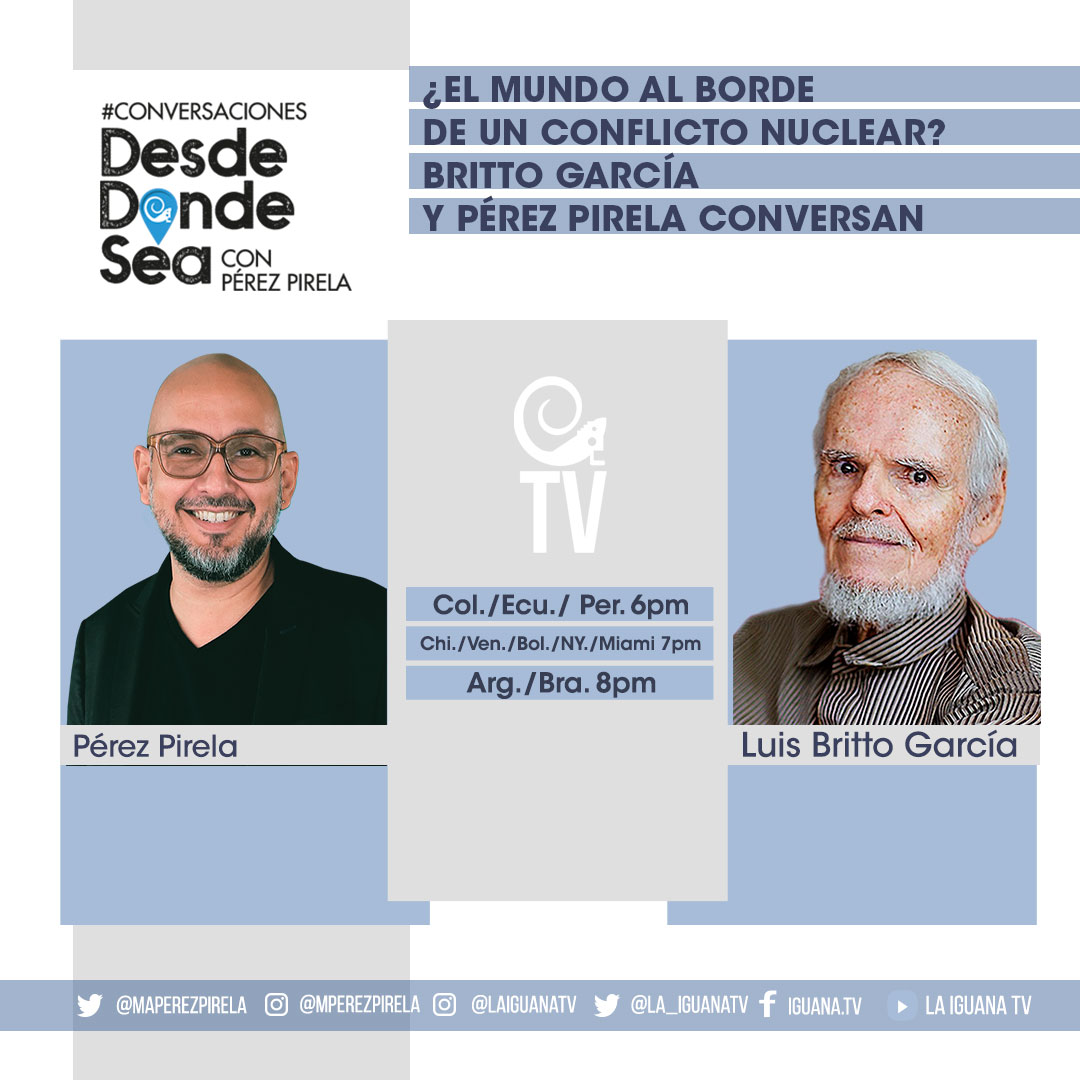 Esta noche estaré acompañando por al gran intelectual venezolano Luís Britto García, conversando #DesdeDondeSea por @la_iguanatv a las 7pm.
Les espero!