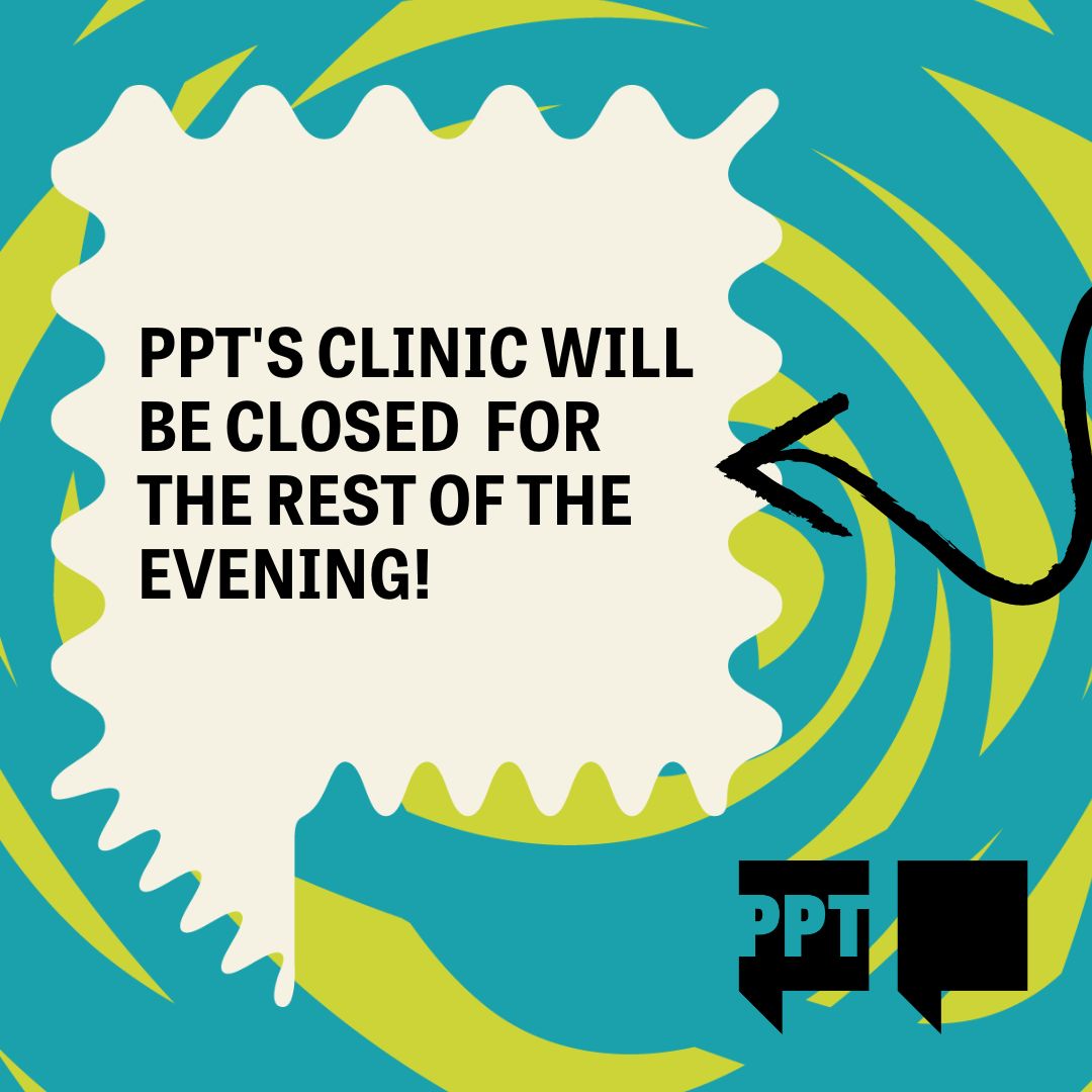 Due to the air quality, PPT's clinic will be closed for the rest of the evening, starting at 4:30 PM. We will be unavailable for birth control sales, specimen drop-offs, and in-person appointments. We are sorry for the inconvenience.