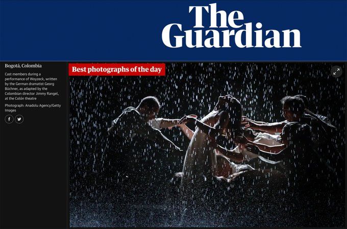 #Woyzeck en <a href="/guardian/">The Guardian</a>
Imagen de <a href="/JuanchoJTorres/">Juancho Torres</a> para <a href="/anadoluajansi/">Anadolu Ajansı</a> <a href="/anadoluimages/">Anadolu Images</a> <a href="/anadoluagency/">Anadolu English</a>
Del 7 al 25 de junio en @miteatrocolon 
Con la maravillosa <a href="/cuervocarolina/">Carolina Cuervo Navia</a> y un equipo de lujo. 
#LlueveEnElColon