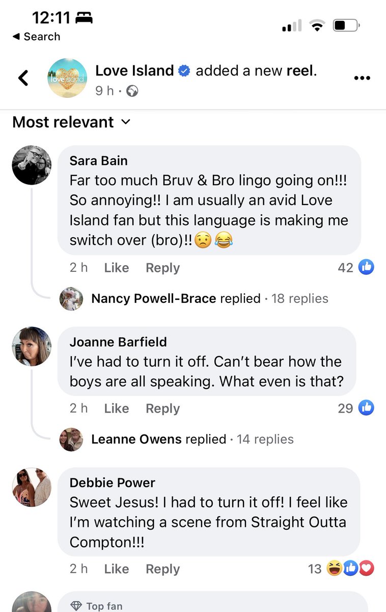 daba_bx's tweet photo. Diversity on love island has the facebook mums foaming at the mouth omg #LoveIsland https://t.co/5SqznKgjYf