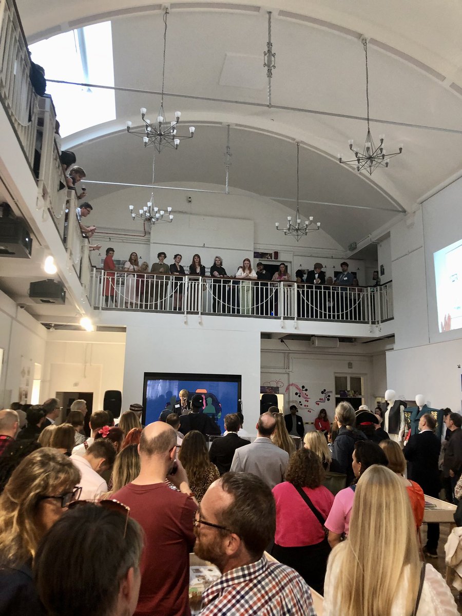 DrApurbaKundu's tweet photo. Great buzz at the opening night of the @ARU_AHSS #GraduateShowcase in and around the #RuskinGallery on our #Cambridge campus...music as well! https://t.co/yXqWfqWtEy