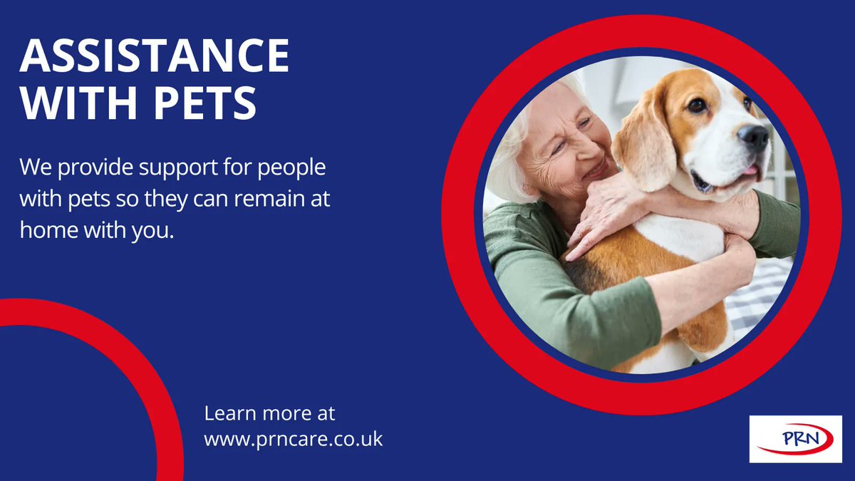 We provide support for people with pets so your beloved pet they can remain at home with you. Call today for more info 01243 582814 Or visit:
buff.ly/3fOPYij

#prncare #careservicesuk #carersuk #homecareuk #convalescence #respiteservice #assistancewithpets #bognorregis