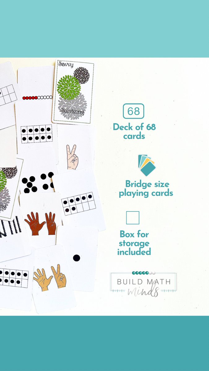 “All levels have enjoyed it so far. Thanks for making these. They are worth the price for #teachers and moms with kids who need to #learnmath.” -Jamie Sparks

Find them on: buildmathminds.com

#buildmathminds #mathskills #subitizing  #subitizingcards #summerlearning