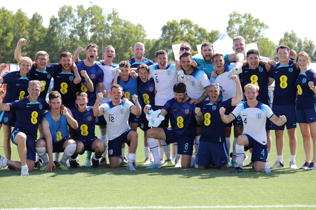 We are into the European Championship Final ☺️ The best feeling I’ve ever had in football! ⚽️Well done to all the players & staff 🏴󠁧󠁢󠁥󠁮󠁧󠁿 1 more big performance to go! 🦁🏴󠁧󠁢󠁥󠁮󠁧󠁿⚽️🏆 #ParaFootball