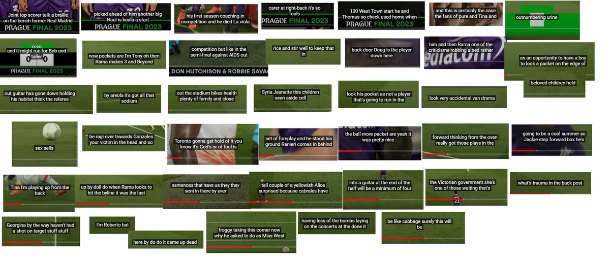 MatBurgess's tweet photo. @snowrespecter Here's a few randomly culled subtitle screenshots from 1st half ..then I had to stop. Hope you can see them :) #subtitles #whufio https://t.co/2etCZYiJ4I