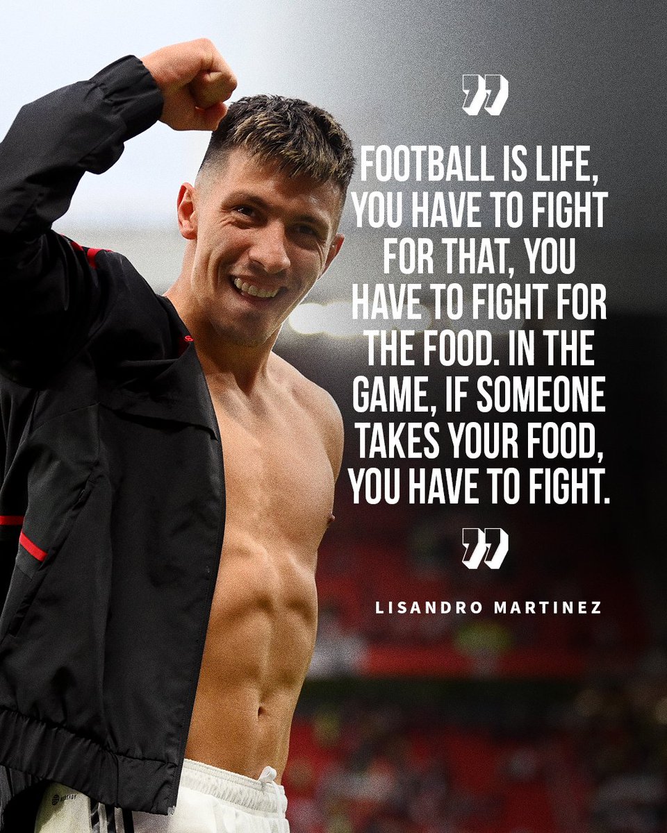 ManUtd's tweet photo. Leaving nothing to chance 👊

#MUFC || @LisandrMartinez https://t.co/zwTb3h5aQQ