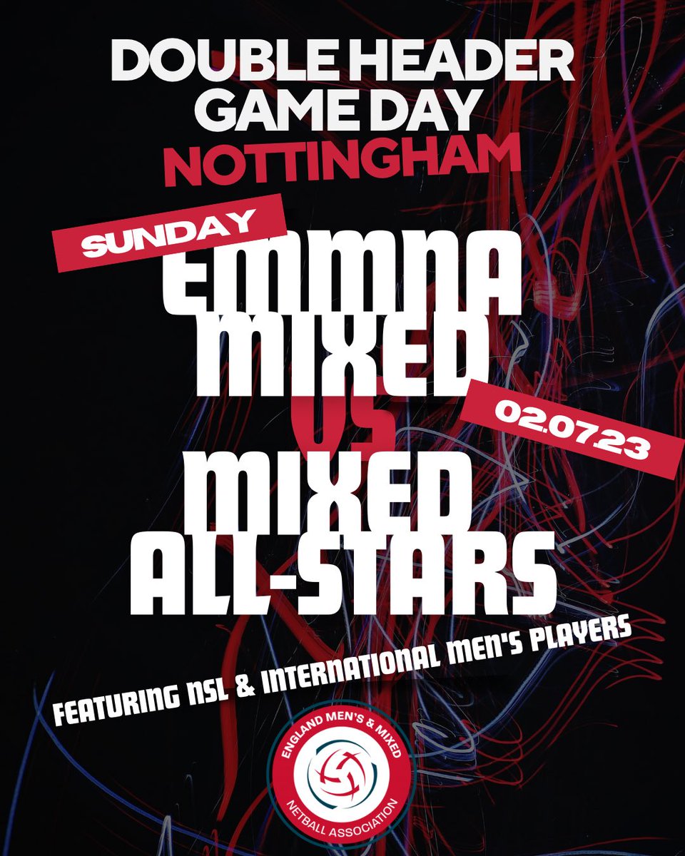 EnglandMMNA's tweet photo. We made up a new word in our first graphic, so we sacked our graphics guy 🤷‍♂️ 

Please enjoy our new graphic 😍🔥

Your tickets can still be bought at https://t.co/Vy8DQJQu1Q 🔥🎟️ 

#netballforall #learnhowtospell #jacobwho https://t.co/tIIL8CgkaM