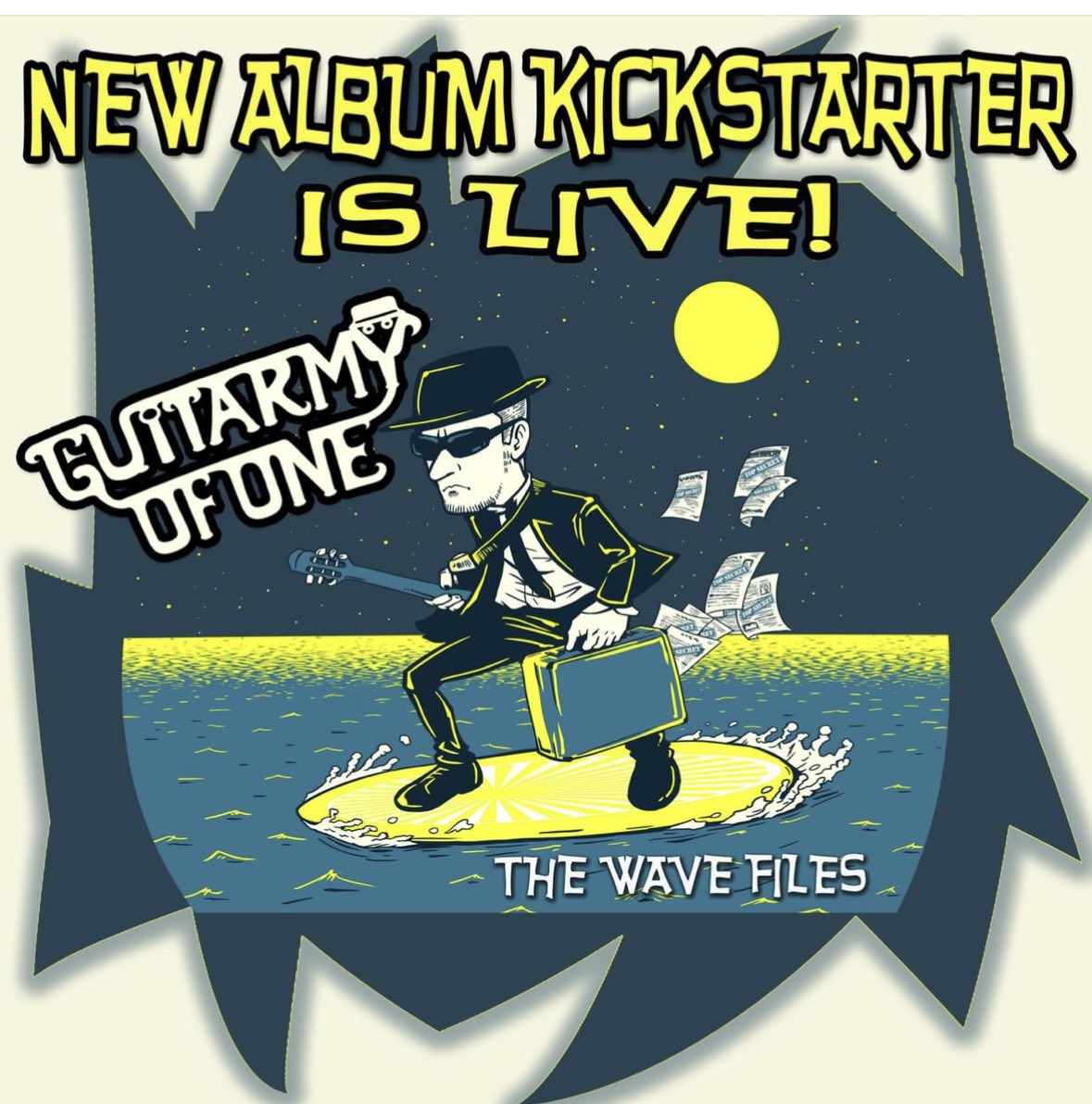 GuitarmyOfOne's tweet photo. 12 more days left on my Kickstarter! https://t.co/m1YHeCcP45 
👁️👁️
#newmusic #guitarmyofone #spysurf #surfrock #modsurf #surfspy #spycore #acousticore #newalbum https://t.co/qU2NtuMTaU