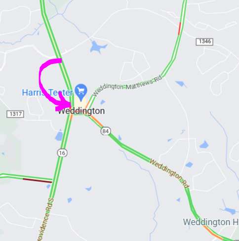 Clt_TrafficGuy's tweet photo. ♦Providence Rd outbound at #Weddington Rd (NC 84)
a crash involving a police vehicle is snarling traffic.
#CltTraffic #UnionCo #Clt #NC #SC https://t.co/8k93Z6lNIx