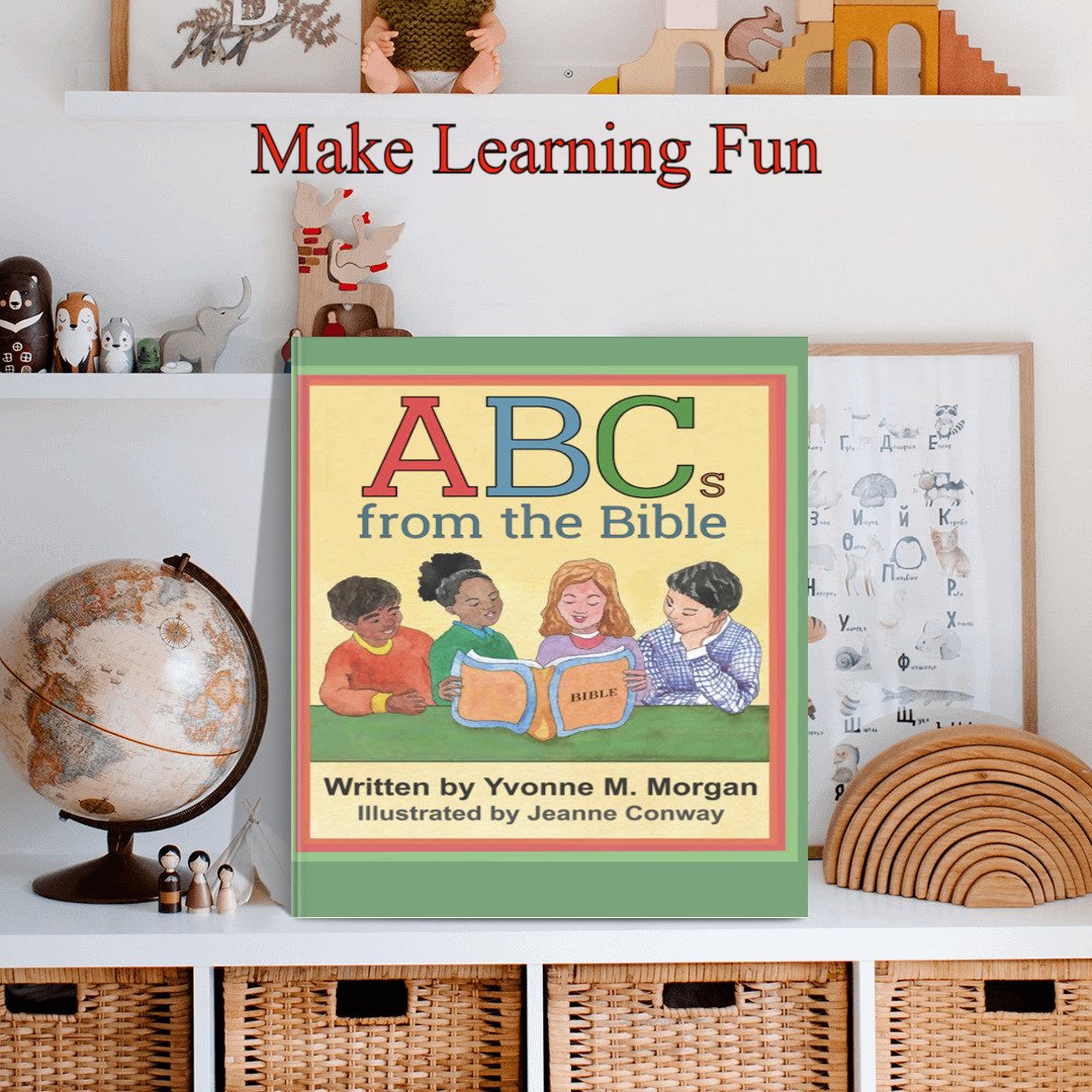 Looking for a fun way to teach the alphabet to your child? Check out my book at yvonne-morgan.com  #ABCfromtheBible #Learningtoread #Christianbooks