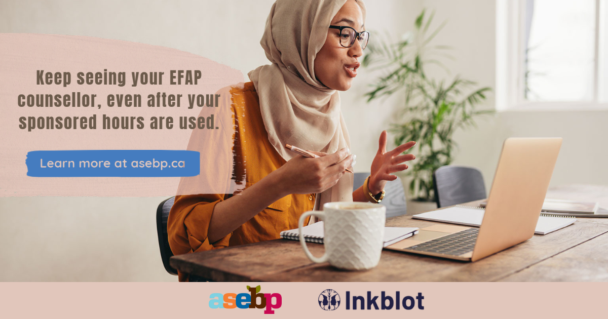 One of the many benefits of the EFAP ASEBP offers is that once you have used all your sponsored counselling hours, you can continue seeing the same counsellor and then submit your receipts to ASEBP for reimbursement. Learn how it works: bit.ly/3WFMinO