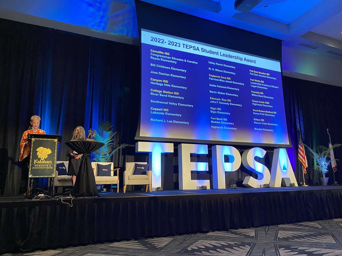 I see several @Coppellisd Elementary Schools being honored today for the <a href="/TEPSAtalk/">TEPSA</a> Student Leadership Award! 🏆 #WeLeadTX #WilsonWay