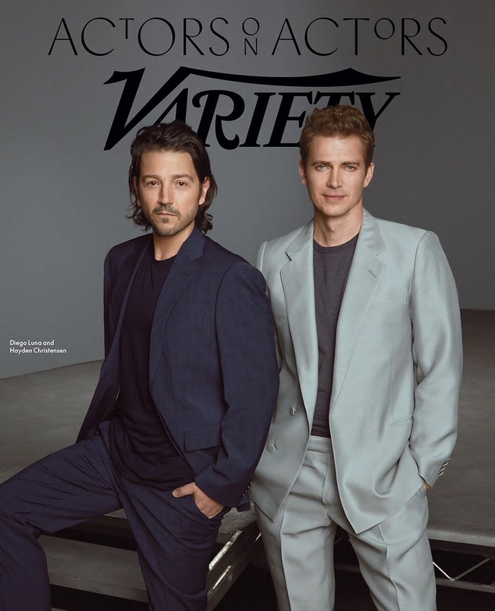 comforthayden's tweet image. hayden christensen and diego luna for variety&apos;s actors on actors.