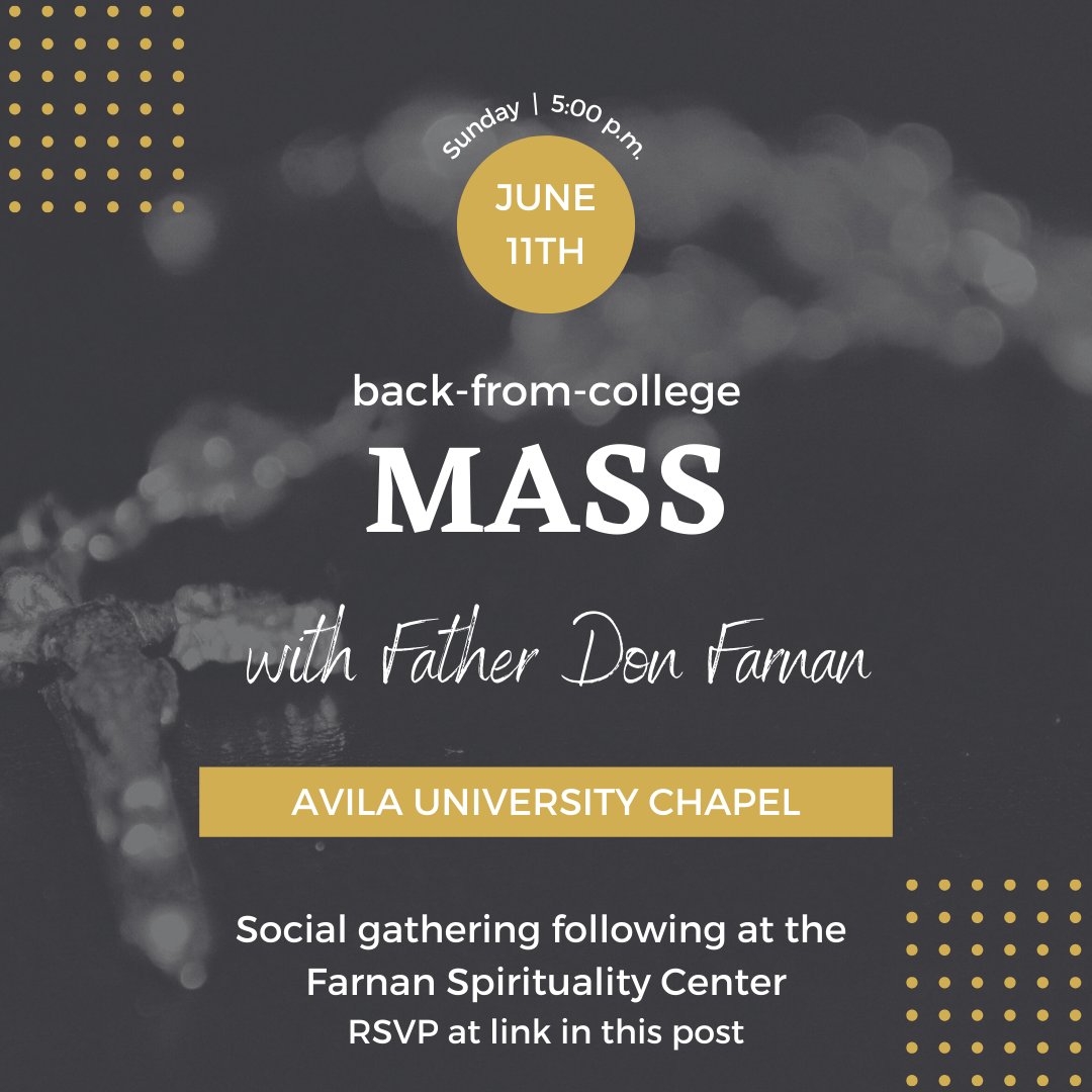 Stars who are back from college for the summer are invited to Mass with Father Don Farnan.  Be sure to RSVP and join Father Don for the social event afterward. ow.ly/JK7q50OJzM6