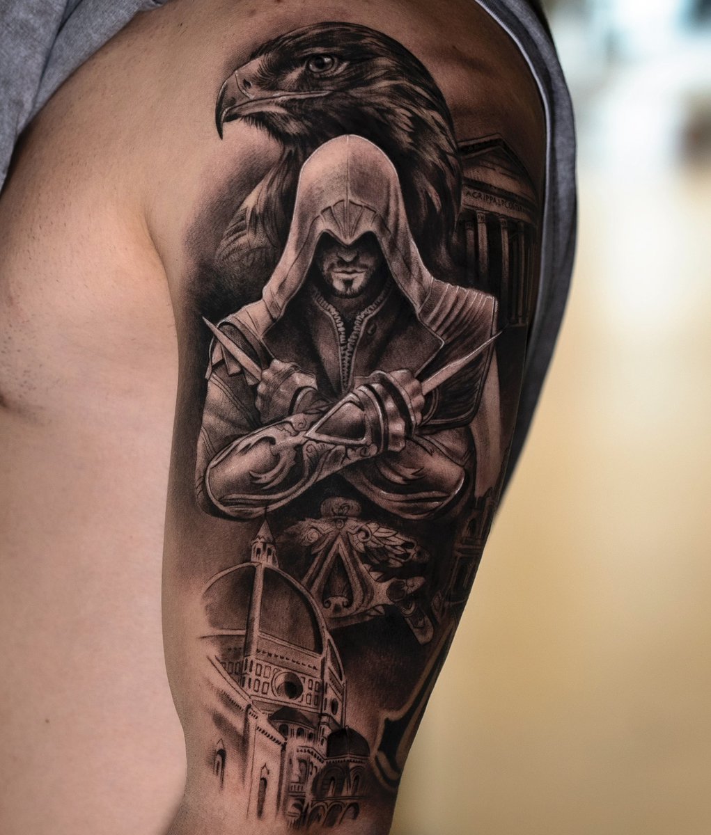 cosa_v's tweet photo. Hoy termine esta pieza de Assassin's Creed! Espero que os mole ⚔️ https://t.co/yNkHo6BD9F
