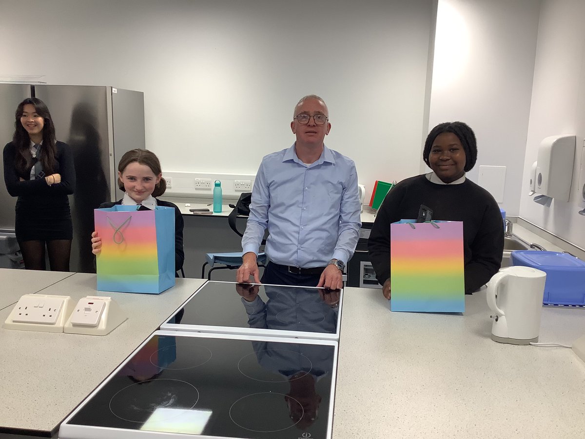 2 of our talented S2 pupils joined the Skills for Work class today. Erin and Alina entered a competition which was sadly cancelled. Neil from UHI Perth recognised their effort and very generously gifted them a bag of baking goodies for their efforts. Huge thanks to Neil.#success