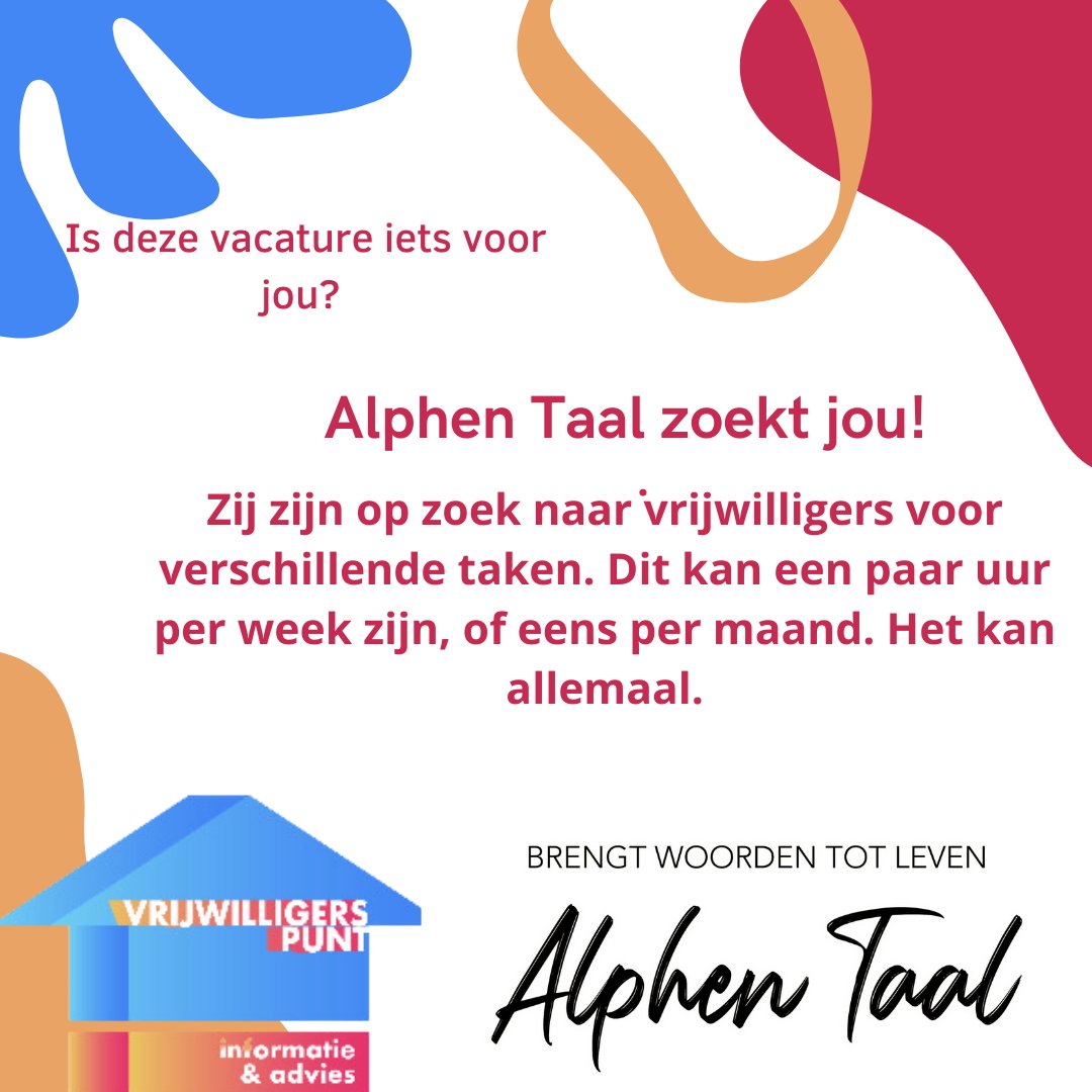 Vrijwilligerspunt Alphen tweet media
