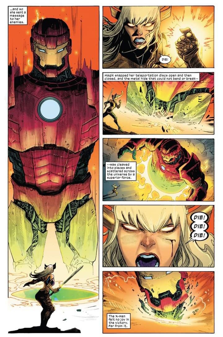 @joshuacassara @GerryDuggan I loved this page of Magik unleashing her fury, it's magical!!!