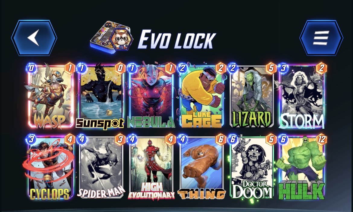 JonSnaps's tweet image. Luke cage for the mirror and lizard for the value! 7th consecutive infinite season for me ❤️ Love this game!!!

@SnapDecks @MarvelSnapZone