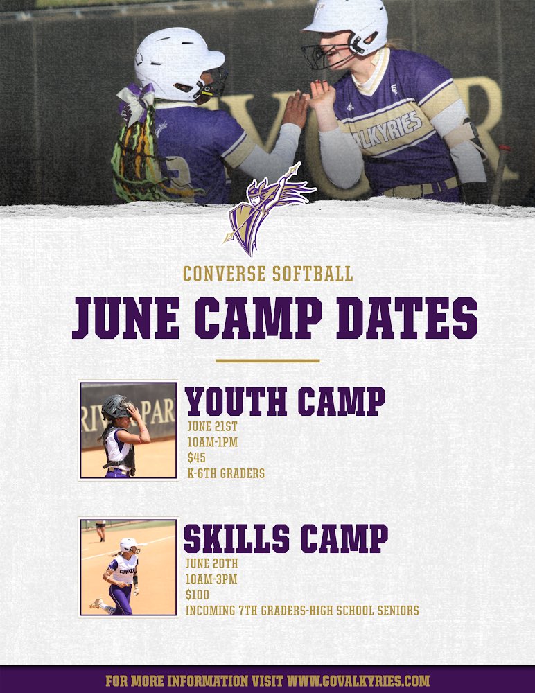 Future Valkyries: we want to C U there! Sign up NOW!

govalkyries.com/sports/2021/5/…