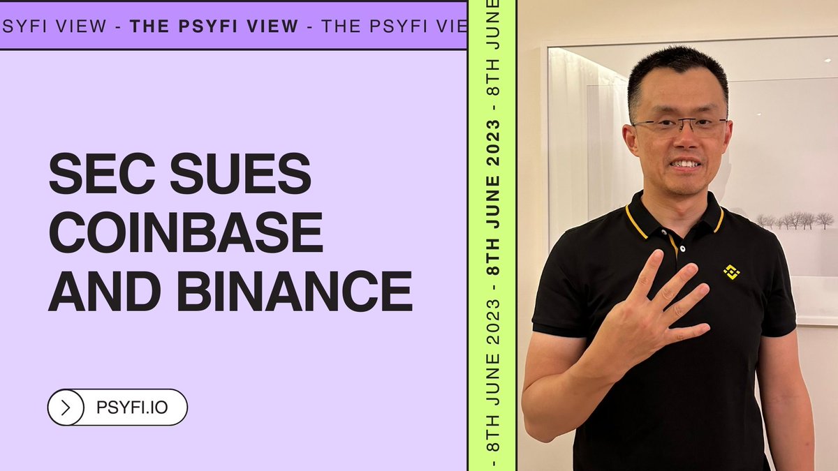 PsyOptions's tweet photo. 1/

The SEC this week launched lawsuits against Coinbase and Binance.🏛️

@TechCrunch reports: https://t.co/HMXGvyrem9 https://t.co/IXf6sUgJxZ