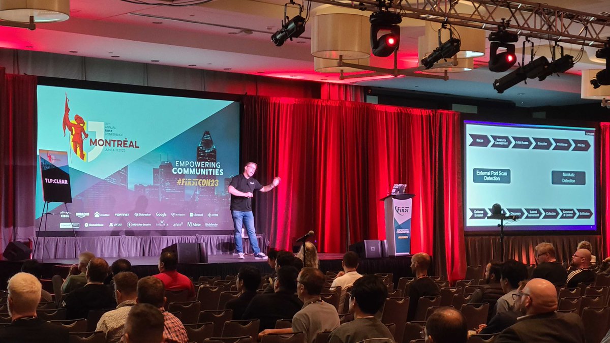 .@joshlemon at #FIRSTcon23 - a natural on stage! 

#DFIR #CloudForensics
