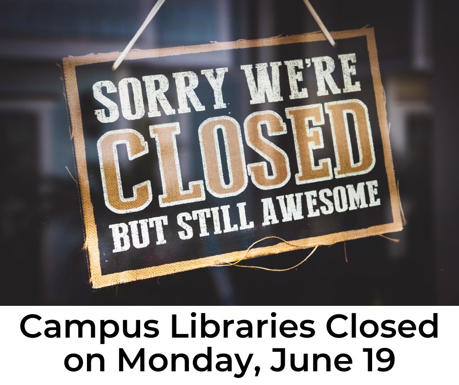 All campus libraries will be closed for Juneteenth on Monday, June 19. Library digital resources will remain available during this closure and may be accessed through the Library's website. Please arrange your study or research schedule accordingly. library.illinois.edu