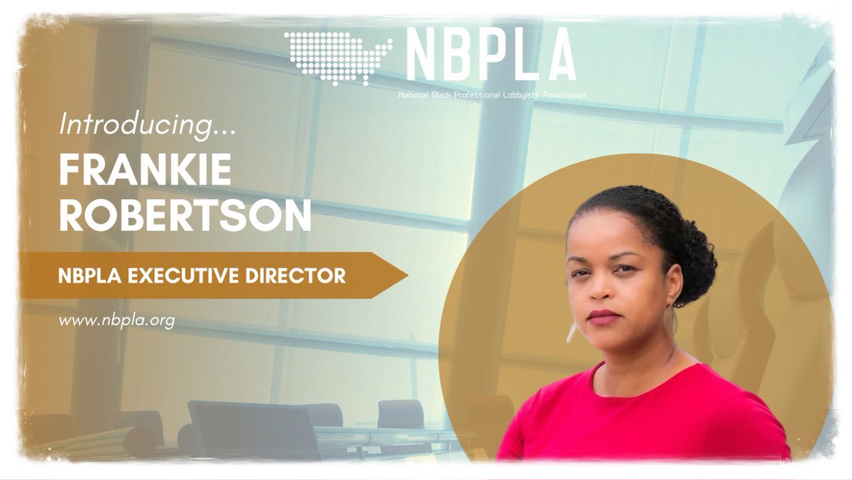 Introducing @frankieBRLA, Our New Executive Director!

Join us in welcoming lobbyist, @frankieBRLA as our new Executive Director!

We are excited to have Frankie on board and look forward to working together to achieve our goals!

#NewExecutiveDirector #NBPLA