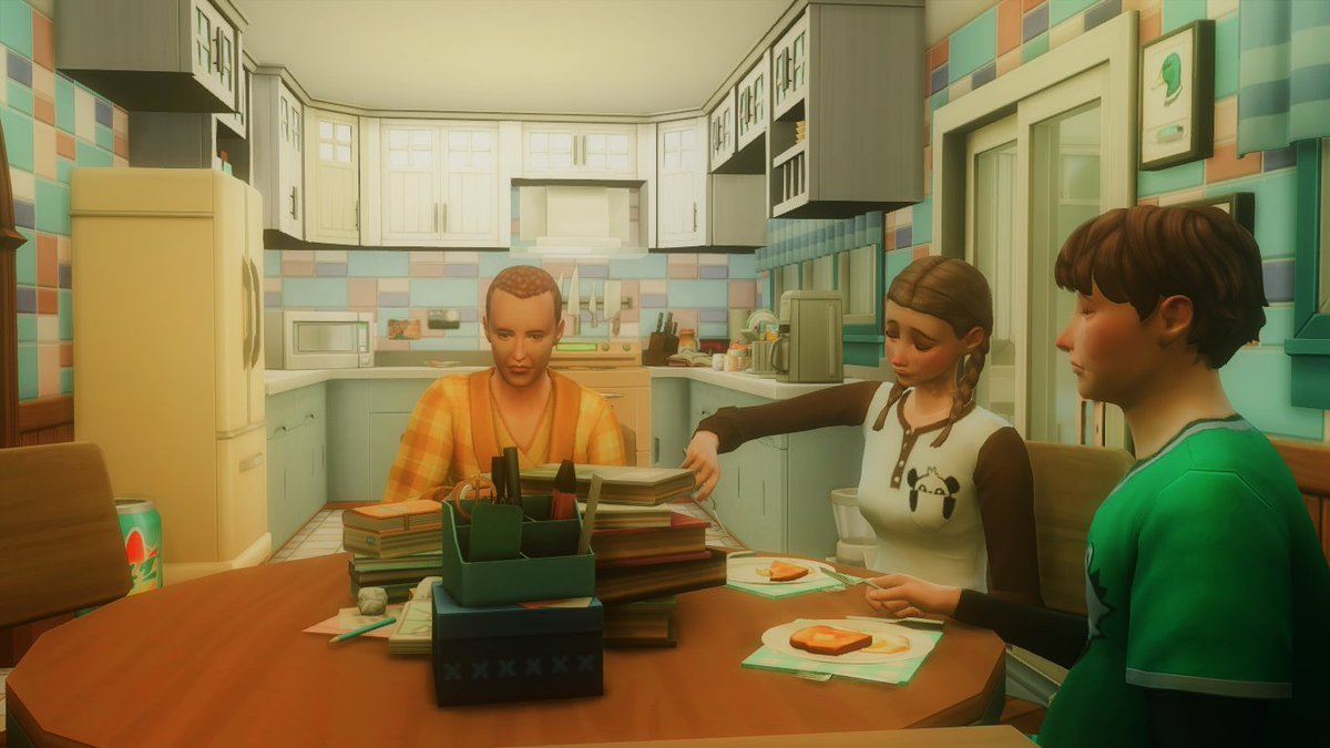 sliceoflifesims's tweet photo. First day of School for the Wright #sims4 #losims #ts4 #ShowUsYourSims https://t.co/vLRkVoqSSG