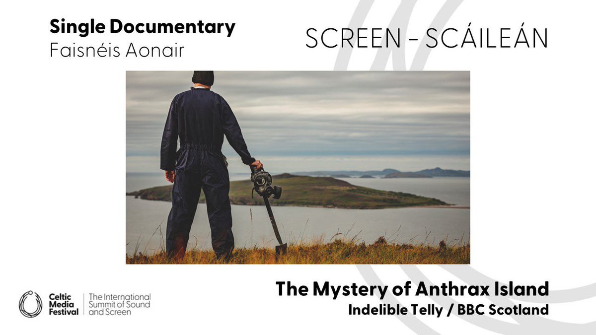 The winner for best #SingleDocumentary is The Mystery of Anthrax Island @indelibletelly @BBCScotland @BBCScotComms #CelticMedia #TorcAwards