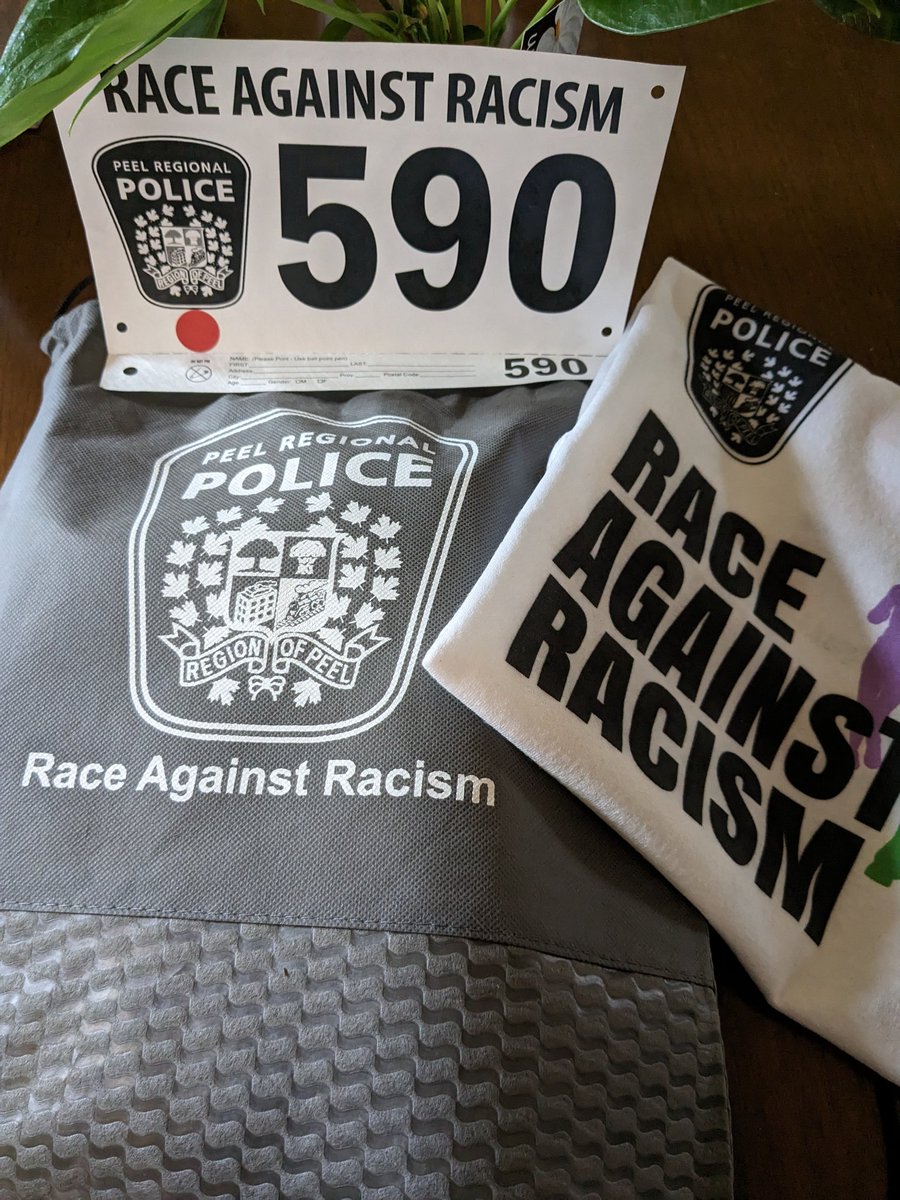 Just picked up my #RaceAgainstRacism race kit...see you at the finish line <a href="/PeelPolice/">Peel Regional Police</a>