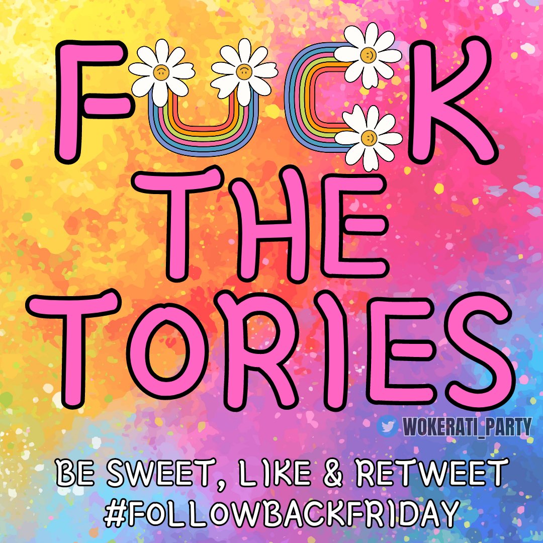 Starting early. Fed up with this utter shitshow #ToryCorruption filled #government ! I certainly am.
#followbackfriday #ToryBrexitDisaster #ToriesCorruptToTheCore #ToriesMustGo #ToryScum #EnoughIsEnough #GeneralElectionNow #sunakered #ToryCovidCoverUp #TorySewageParty 😡😡