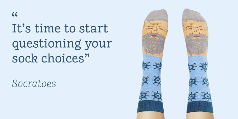 ChattyFeet's tweet photo. #NEW blog post: Serious Fun with #Philosophy
https://t.co/0wEy3Z7TFs #chattyfeet #funsocks https://t.co/bJdReE8k7p
