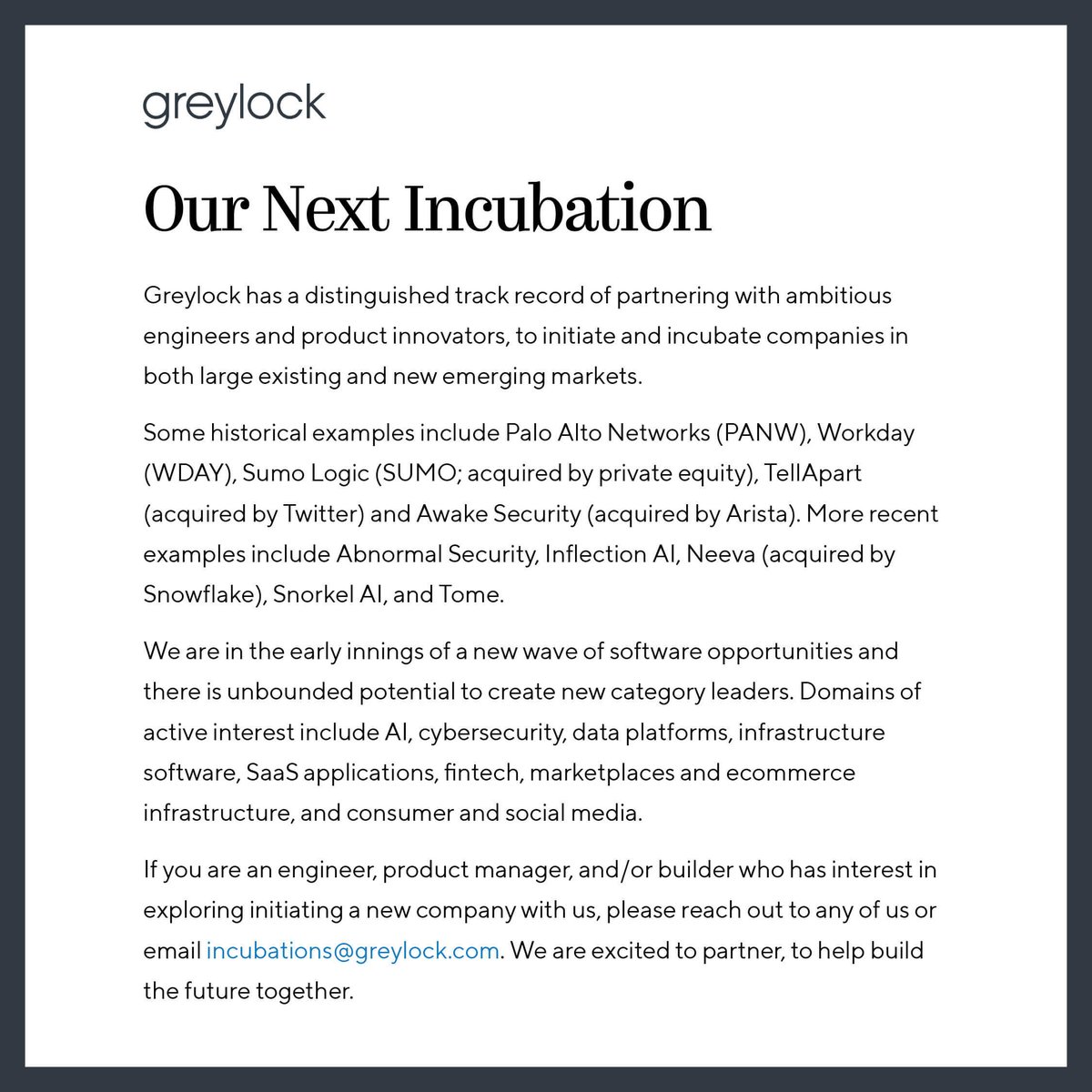 Greylock Partners tweet media
