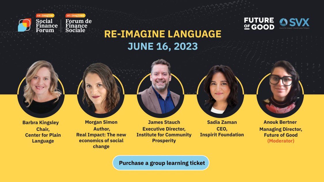 ESG, CSR, DAF, NQD, SDG, SPRE, DEI. What the heck are these terms and where did they come from? Is anybody wondering how #language includes and excludes people?

This plenary will take you into all of this and more. See the full schedule here 👉 lnkd.in/edfypk5Z

#sff2023