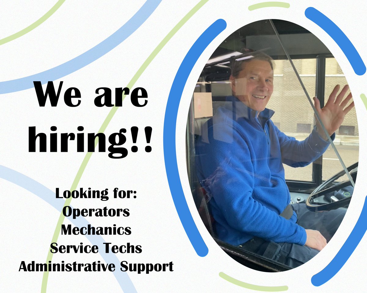 We have a TON of open positions currently! We can't wait for you to join our team! Check out our website for more information and to fill out your application today - connect-transit.com/contact/career…