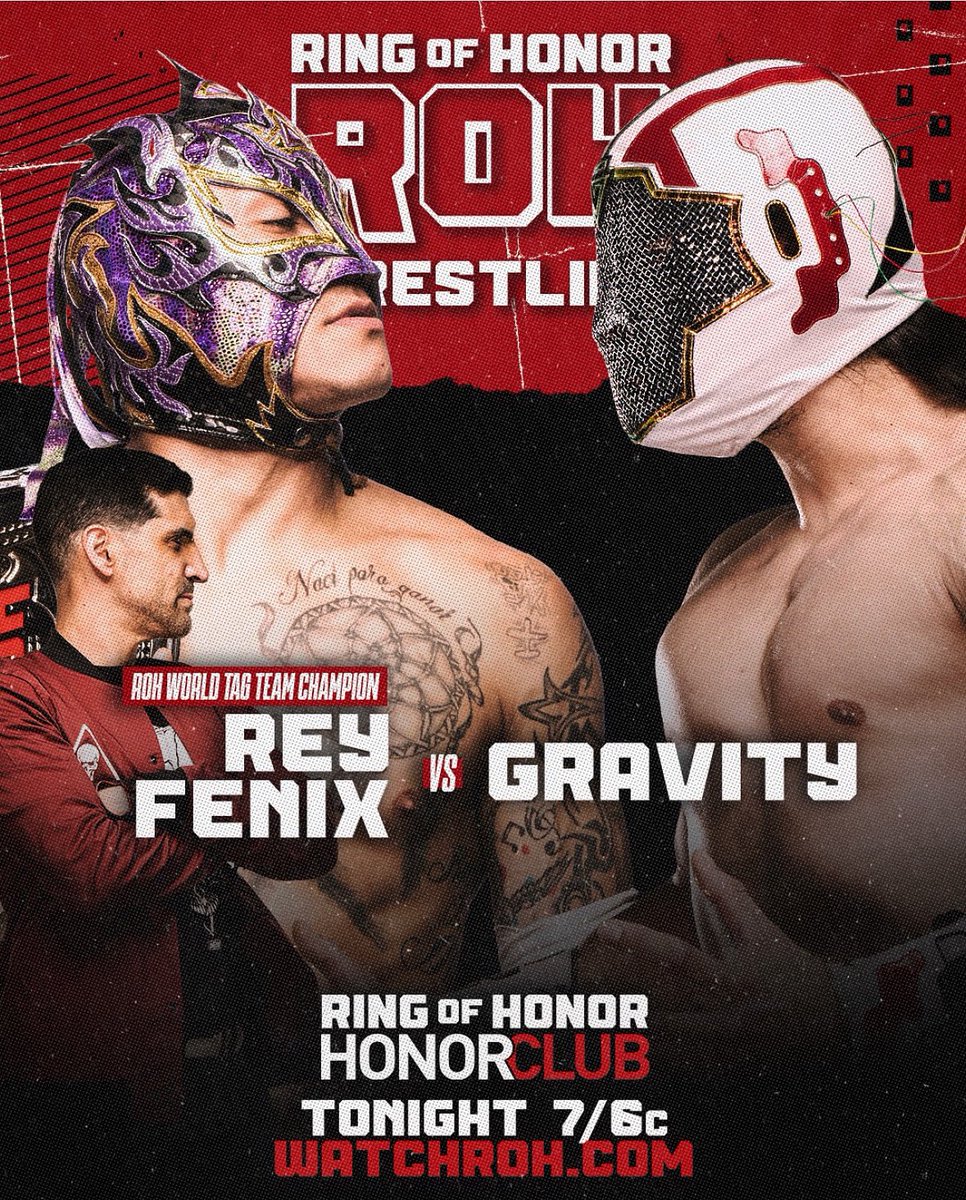 Tonight @ringofhonor HONORCLUB 🔥 watchroh.com 7/6c

#Animo #MexaKing #LuchaBrothers #LuchaLibre #ProWrestling